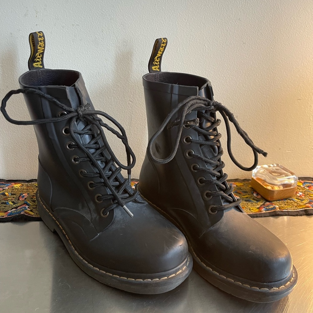Rubberized Doc Marten Waterproof Classic 1460 Boots